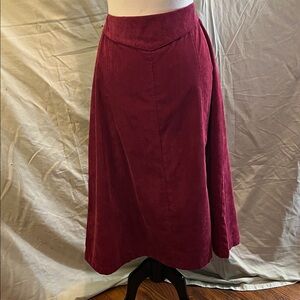 Chic Wine Maxi Skirt for Women